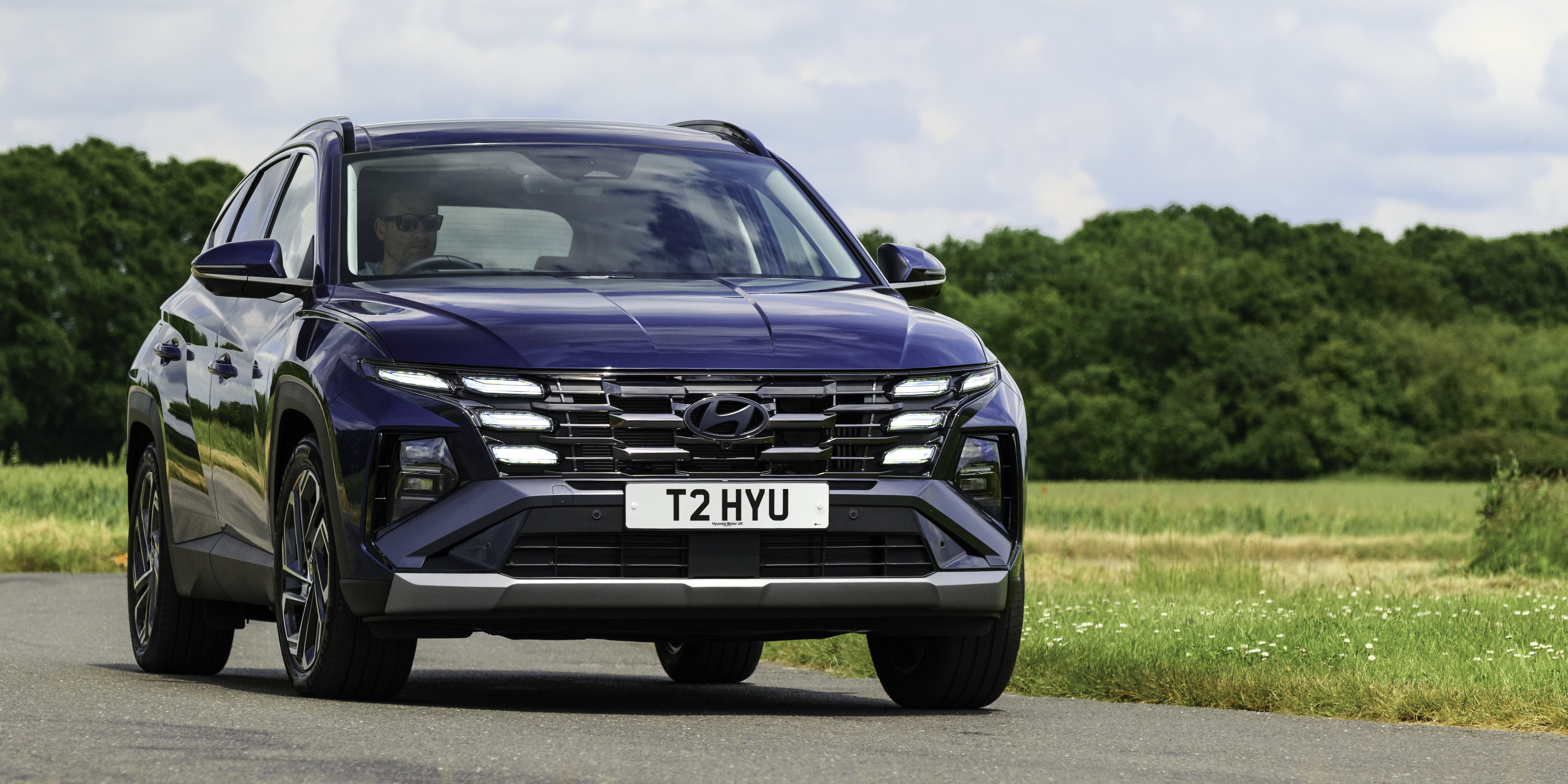 Hyundai Tucson on the road