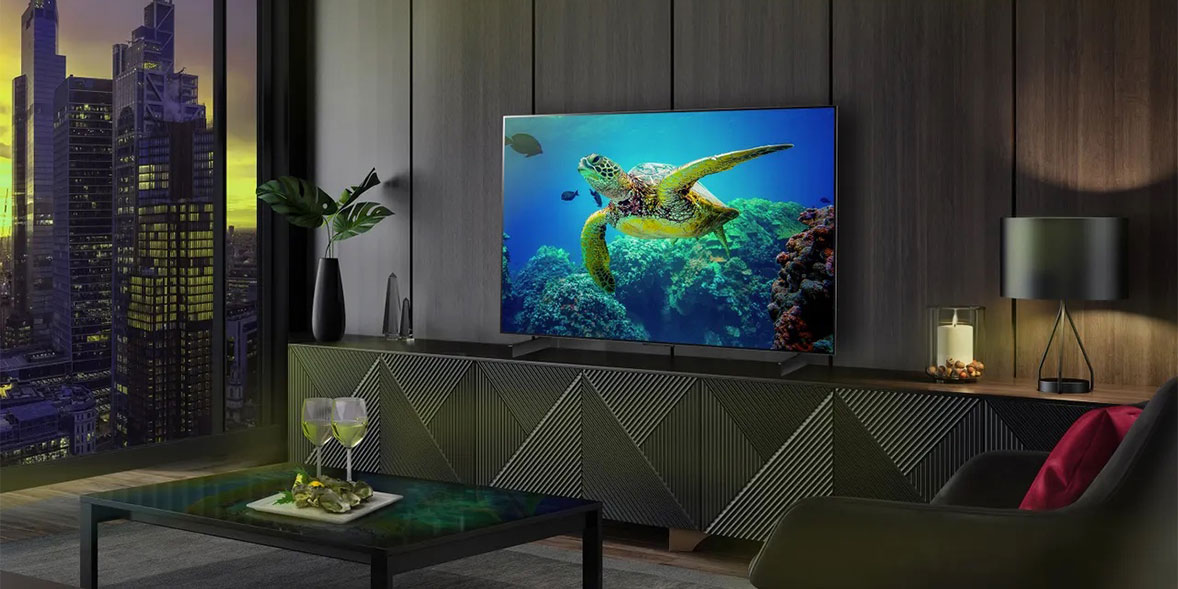 LG 4K OLED TV in a modern living room