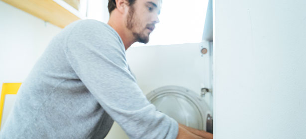 Loading tumble dryer